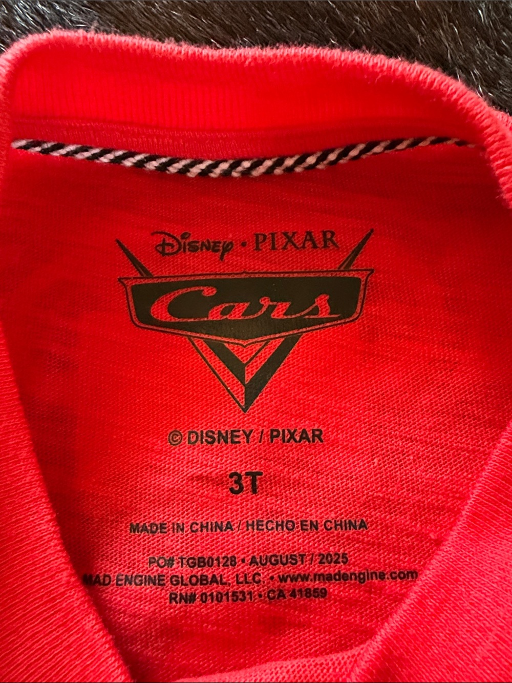 Lightning McQueen Red Kids T-Shirt - Picture 4 of 5